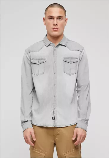 Μακρυμάνικo Τζιν Πουκάμισο Grey