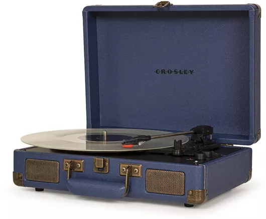 Πικάπ Crosley Cruiser Deluxe CR8005F-NV4 Βαλιτσάκι με Ενσωματωμένα Ηχεία Μπλε
