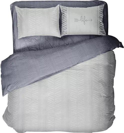 Μαξιλαροθήκη Nima Kalif 52x72cm Γκρι