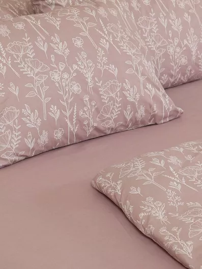 Σετ Μαξιλαροθήκες Sunshine Cotton Feelings 2050 με Φάσα 2050 50x70cm Powder