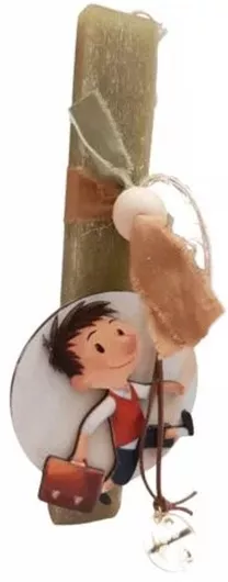 Λαμπάδα Χειροποίητη Merry Roses Λα26 Αρωματική, Κατασκευαστής: Μικρό Νικόλα, MPN: Λα26, Διαστάσεις: , Ποσότητα: 1, Χρώμα: Λαδί