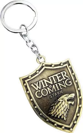 Μπρελόκ Μεταλλικό Game Of Thrones - House Of Stark Wolf - Winter Is Coming
