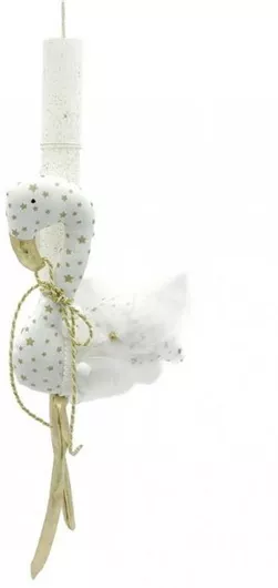 Λαμπάδα Liebe Queen Γεμιστό Φλαμίνγκο Λευκό Αστεράκια, Liebe Queen, MPN: Λευκό, Διαστάσεις: , Ποσότητα: , Χρώμα: Λευκό