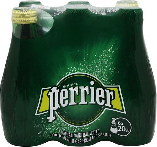 Ανθρακούχο Νερό Perrier σε Γυάλινο Μπουκάλι 6x0.33lt