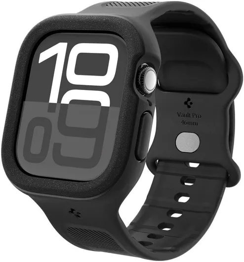 Spigen Vault Pro Λουράκι Σιλικόνης Μαύρο Apple Watch 44/45/46mm/Ultra 49mm