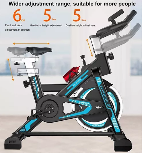 Ποδήλατο Γυμναστικής VSL Sports Spinning Μαγνητικό με Ροδάκια