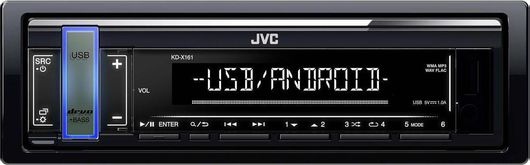 Ηχοσύστημα Αυτοκινήτου JVC KD-X161 Universal 1DIN με USB / AUX & Αποσπώμενη Πρόσοψη