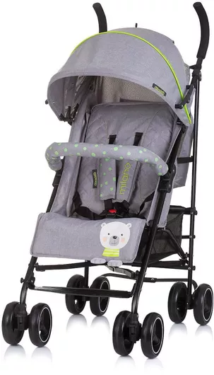 Καρότσι Μωρού Chipolino Milano Μπαστούνι Kατάλληλο από 6+ Mηνών Bear