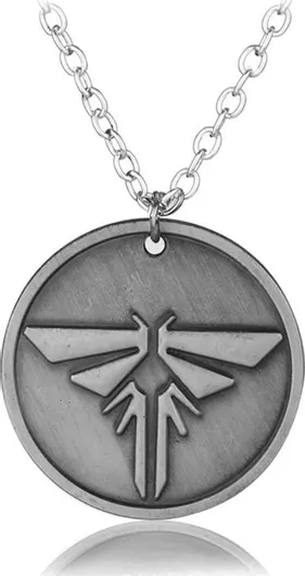 Κολιέ κρεμαστό με αλυσίδα "The Last Of Us"Ασημί Απόχρωση ("The Last Of Us" chain pendant necklace in Silver Tone) Molfs