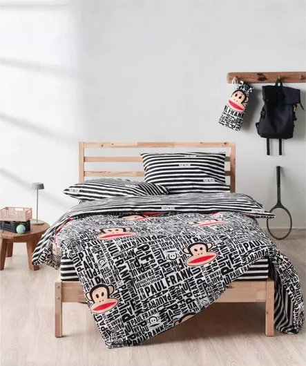 Παιδικό Κουβερλί Paul Frank Μονό 160x240cm Μαύρο