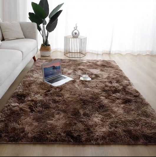 Χαλί My Home Luxury Shaggy Διάδρομος 80x140cm Καφέ