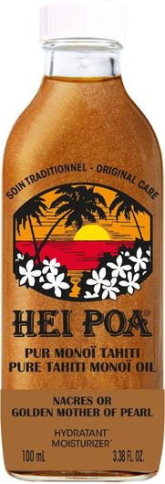 Hei Poa Pure Tahiti Golden Pearls Έλαιο Καρύδας με Λάμψη για Πρόσωπο, Μαλλιά και Σώμα 100ml