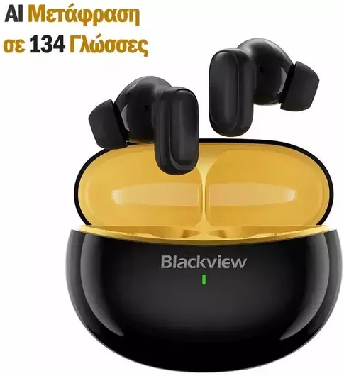 BlackView AirBuds 30 Bluetooth Handsfree Ακουστικά με Αντοχή στον Ιδρώτα & Θήκη Φόρτισης Μαύρο