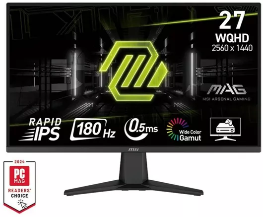 MSI MAG 275QF IPS Gaming Monitor 27" QHD 2560x1440 180Hz με Χρόνο Απόκρισης 0.5ms GTG