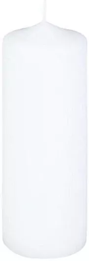 Κερί Παραφίνης Κολώνα 7x20cm Λευκό