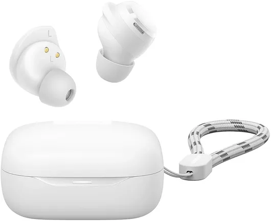 Bluetooth Handsfree Ακουστικό Joyroom JR-DB3 In-ear με Θήκη Φόρτισης Λευκό