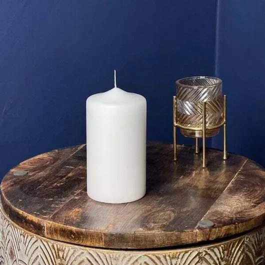 Κερί Κολώνα 8x15 Λευκό