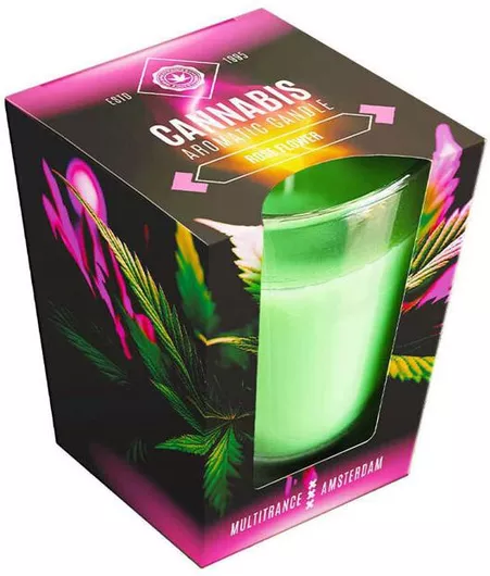 Αρωματικό Κερί Candle Light σε Βάζο με Άρωμα Τριαντάφυλλο 230gr Ροζ