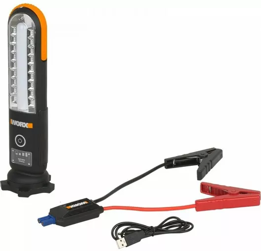 Worx Εκκινητής Μπαταρίας Αυτοκινήτου 12000mAh Φορητός με Ενσωματωμένο Φακό
