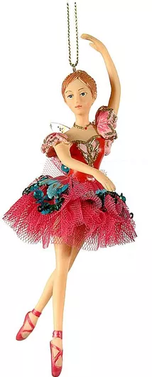 Κρεμαστό Στολίδι Μπαλαρίνα από Polyresin Πολύχρωμο