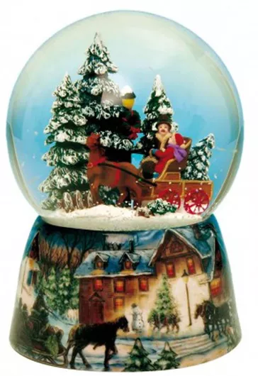 Χριστουγεννιάτικη Χιονόμπαλα Spieluhr-Welt 10x10x14.5cm