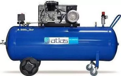 Κομπρεσέρ Αέρος Atlas Μονοφασικό με Ισχύ 3hp & Αεροφυλάκιο 300lt