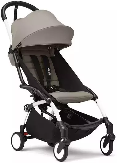 Καρότσι Μωρού Stokke YOYO³ Κατάλληλο από 6+ Mηνών Frame Colour White / pack Taupe 6.2kg