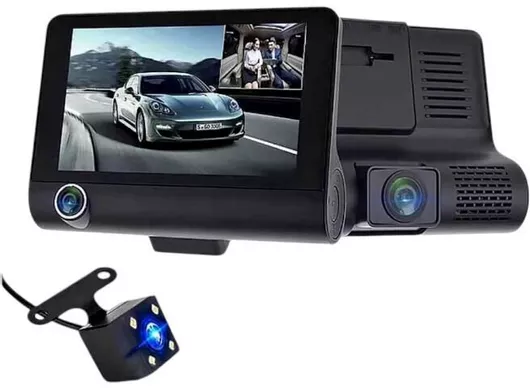 Κάμερα DVR Αυτοκινήτου Σετ 1080P με Οθόνη 4" για Παρμπρίζ & Κάμερα Οπισθοπορείας