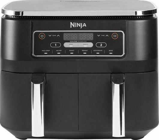 Φριτέζα Αέρος Ninja Foodi Max Dual Zone με Διπλό Αποσπώμενο Κάδο 7.6lt Μαύρο