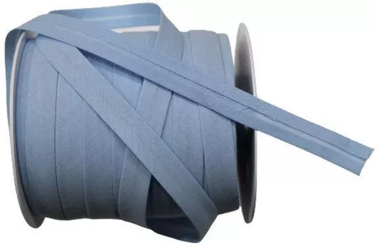 Ρέλι Λοξό Βαμβακερό 14mm Γαλάζιο - Τιμή ανά Μέτρο