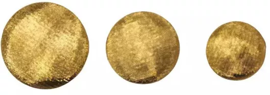 Κουμπιά Μεταλλικά με Στίγματα 23mm σε Ανοιχτό Χρυσό