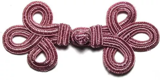 Κούμπωμα μπροντερί σάπιο μήλο 10cm x 4.5cm (1 ζευγάρι)