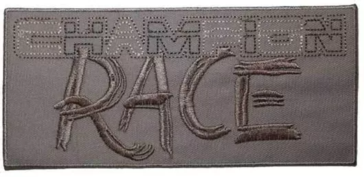 Μοτίφ Θερμοκολλητικό Race Μπεζ 16x7cm 1τμχ