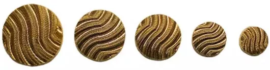 Κουμπιά Χρυσό Ρίγες 13mm
