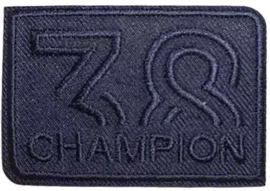 Θερμοκολλητική Στάμπα Μοτίφ Champion 38 Μπλε 5.5cm x 4cm 1τεm