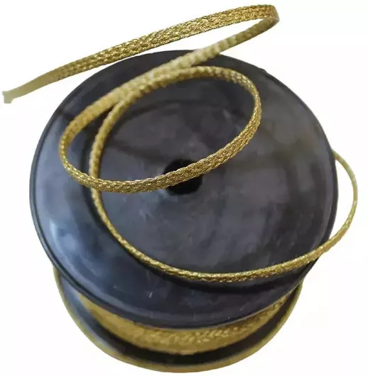 Κορδόνι Χρυσοκλωστή για Χειροποίητο Λασέ 5mm σε Ανοιχτό Χρυσό – Τιμή ανά Μέτρο