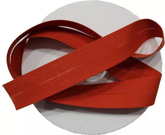Ρέλι Λοξό Βαμβακερό 3cm Κόκκινο 5544 (Τιμή ανά Μέτρο)