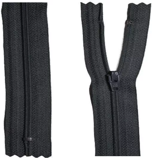 Φερμουάρ Κλειστό 60cm με 3mm Οδηγό για Φορέματα & Φούστες, Γκρι Σκούρο 309, 1 τεμάχιο