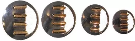 Κουμπί Μεταλλικό Μαύρο Νίκελ 20mm