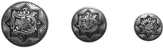 Μεταλλικά Κουμπία Λουλούδια 14mm Ασημί