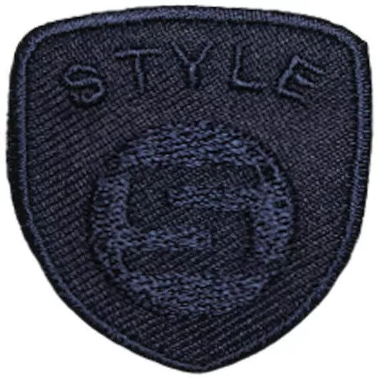 Θερμοκολλητικό Μοτίφ Style Μπλε 3,5cm x 4cm 1 τεμάχιο