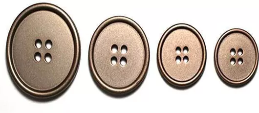 Κουμπί Ματ Κοκκάλινο 33mm Μπεζ