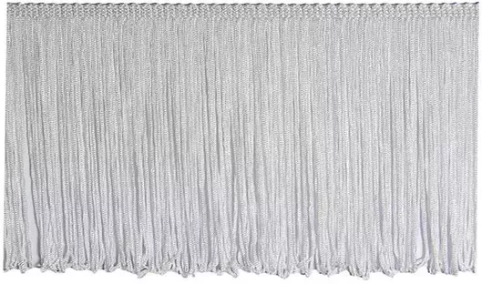 Κρόσσια Ρεγιόν Λευκό 100% Κλωστή, Φάρδος 15cm, Τιμή ανά Μέτρο