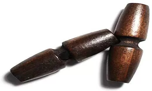Κουμπί Ξύλινο Μοντγκόμερι Καφέ Σκούρο 40x10mm
