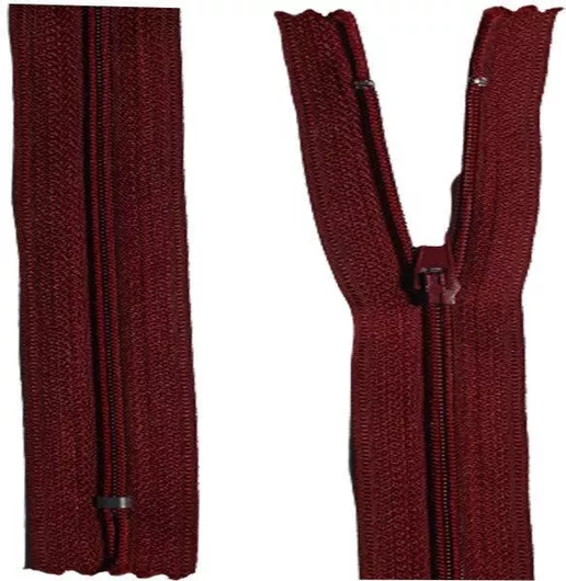 Φερμουάρ Κλειστό 3mm για Φορέματα & Φούστες, 50cm, Μοβ Γκρενά 171, 1 τεμάχιο