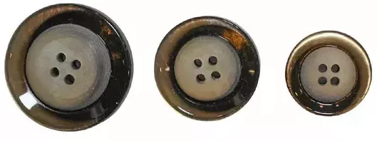 Κουμπιά Ματ Γυαλιστερά 43mm Καφέ