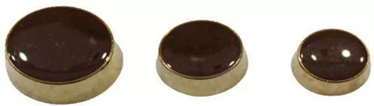 Κουμπί Μεταλλικό Πέρλα Καφέ 17mm