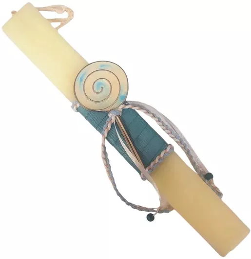 Πασχαλινή Λαμπάδα Τετράγωνη Αρωματική Χειροποίητη 2 30cm. 2τμχ. Μοβ