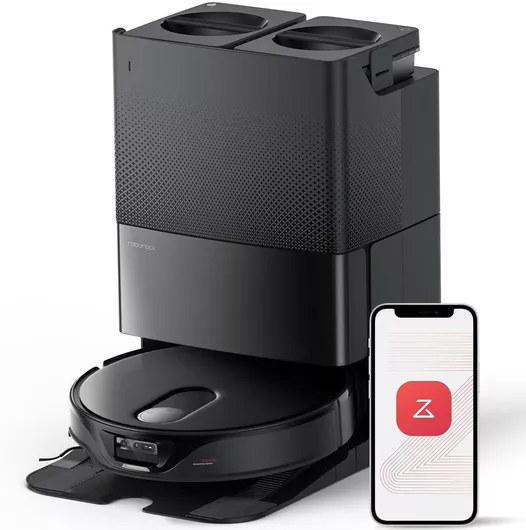 Roborock Qrevo Slim Σκούπα Ρομπότ για Σκούπισμα & Σφουγγάρισμα με Wi-Fi Μαύρη