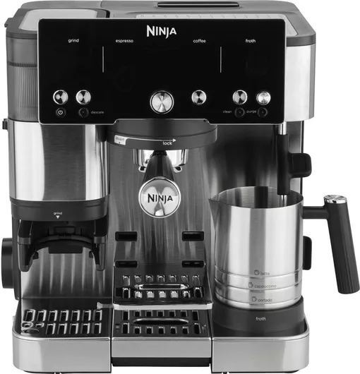 Ninja Αυτόματη Μηχανή Espresso 1650W με Μύλο Άλεσης Μαύρη ES501EU